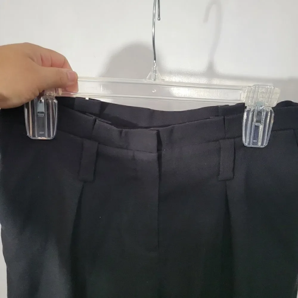 Mango basics high waisted cropped pants